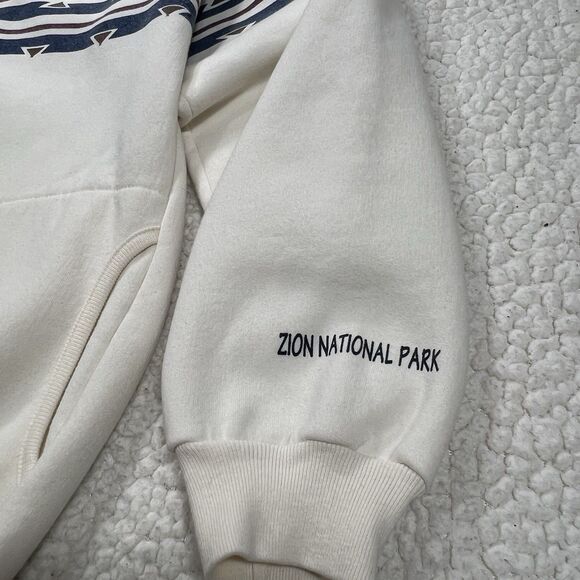 VTG 90s AU Sportswear Zion National Park Sweatshirt XL USA Southwest Pattern - Picture 4 of 12